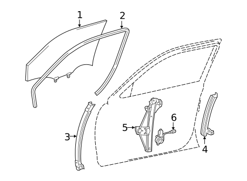 Front Door for 2001 Toyota Avalon #1