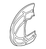 4M0615311G - Brakes: Splash Shield for Audi: A5 Quattro, A5 Sportback, A6 allroad, A6 Quattro, A7 Sportback, A8 Quattro, RS5, RS5 Sportback, S4, S5, S5 Sportback, S6, S8, SQ5, SQ5 Sportback Image