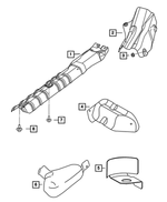 5278888AA - Exhaust: Underbody Heat Shield for Mopar Image