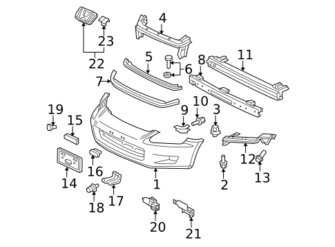 Bumper & Components - Front for 2000 Honda S2000 #0