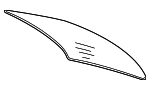 2096700180 - Body: Back Glass for Mercedes-Benz Image