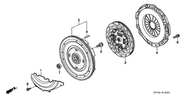 MT Clutch - Flywheel for 1994 Acura Legend #0