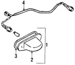 8BG251270 - Electrical: License Lamp for Mazda: 626 Image