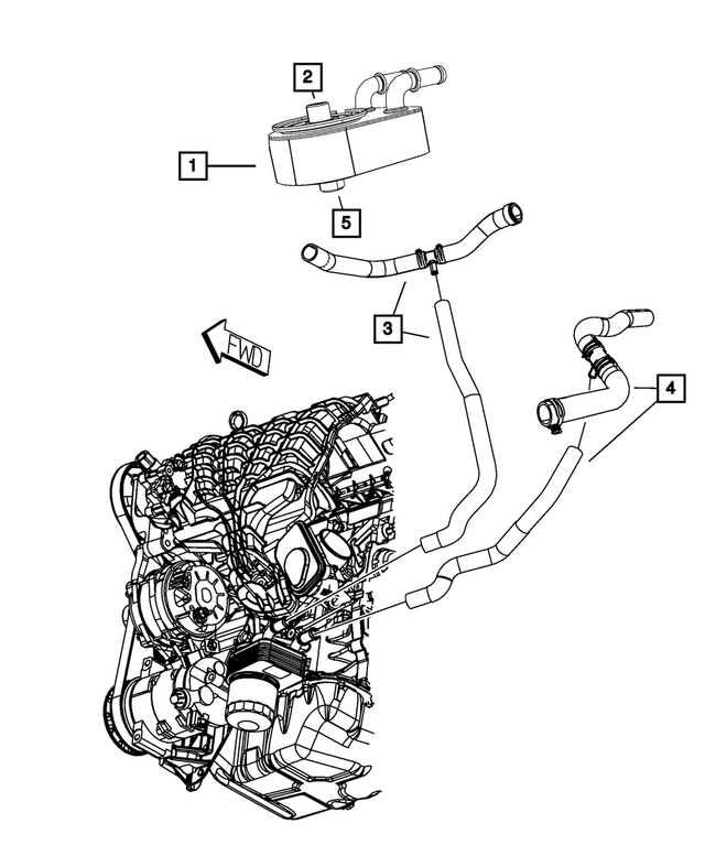 4884769AA - : Oil Cooler Nipple for Mopar Image