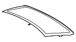 51315B336B7 - Body: Back Glass for BMW Image