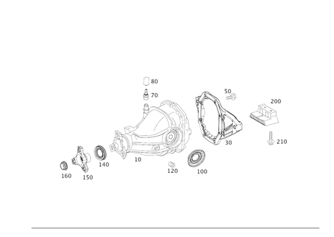 Rear Axle Housing with Differential for 2019 Mercedes-Benz CLS53 AMG #0