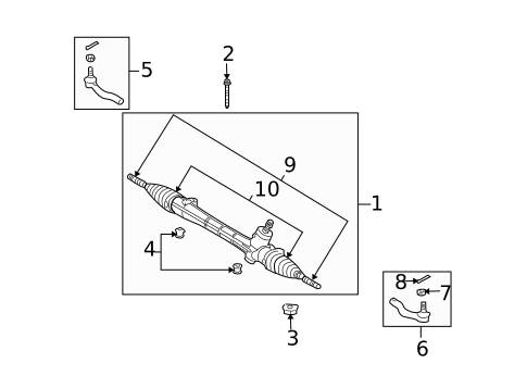 Steering Gear & Linkage for 2015 Scion xB #0