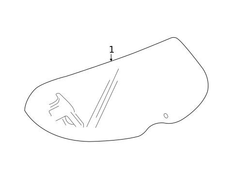 Glass - Lift Gate for 2020 Buick Enclave #0