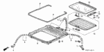 91504SE3920 - Interior/Bumper: CLIP, SLIDE ROOF DRAIN TUBE for Honda Image