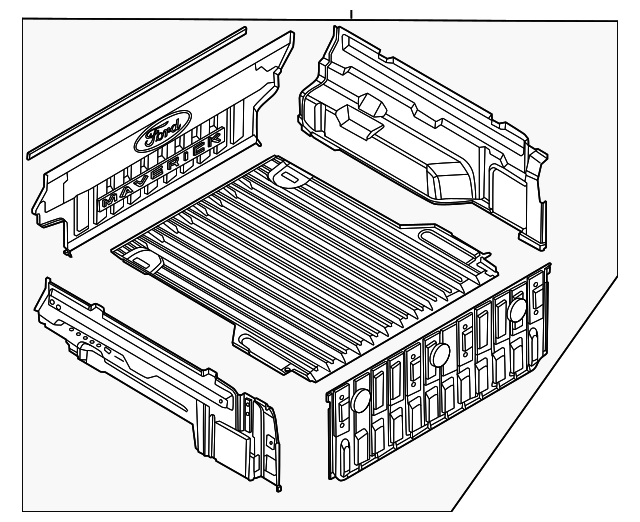 オーダー受付中　製図柄 nz6z9900038a - Ford Modular Bed Liner | Levittown Ford Parts