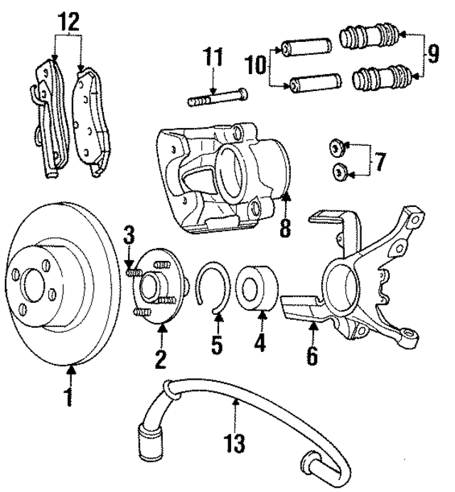 4670292 - Brakes: Hub Assembly for Mopar Image