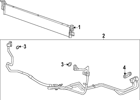 Oil Cooler for 2025 Cadillac Escalade ESV #0