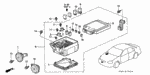 38212SM4003 - Electrical/Exhaust/Heater/Fuel: FUSE, BLOCK (40A) for Honda Image