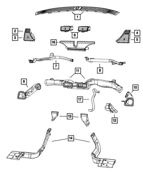 Air Ducts for 2008 Chrysler Sebring #0