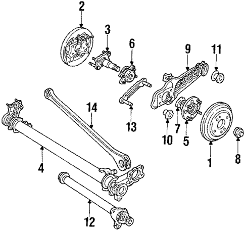 Rear Suspension for 1985 Honda Civic #0