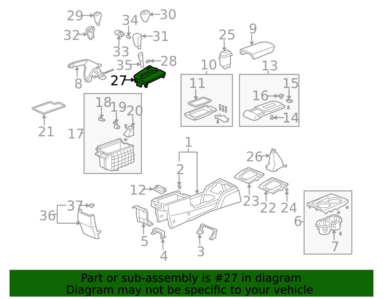 54710-SDA-A81 - Escutcheon Console - 2003-2007 Honda Accord