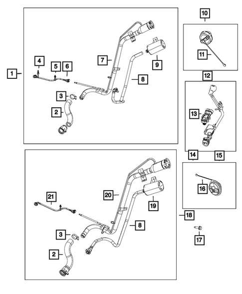 Fuel Tank Filler Tube for 2012 Dodge Journey #0