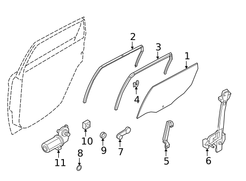 Rear Door for 2010 Ford Focus #0
