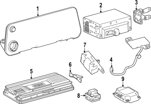 Antenna & Radio for 2023 Lexus LX600 #2