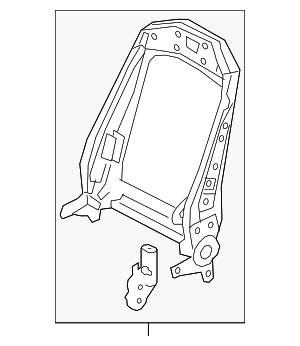 4K0881515B - Body: Seat Back Frame for Audi Image