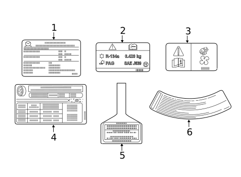 Labels for 2020 Toyota Yaris #0