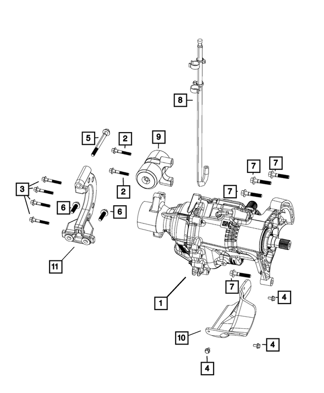 « 52123674AB – Power Transfer Unit : Event D`essieu Durite pour Mopar Image »