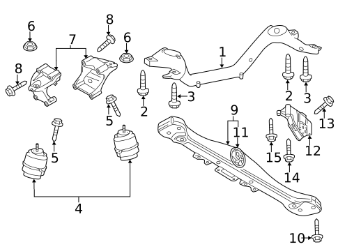 Hardware, Fasteners & Fittings for 2015 Audi Q7 #2