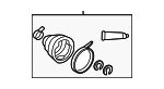 443802180 - Front Drive Axle: Boots for Toyota: Corolla, Matrix Image