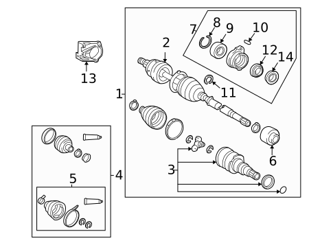 Drive Axles for 2008 Toyota Corolla #0