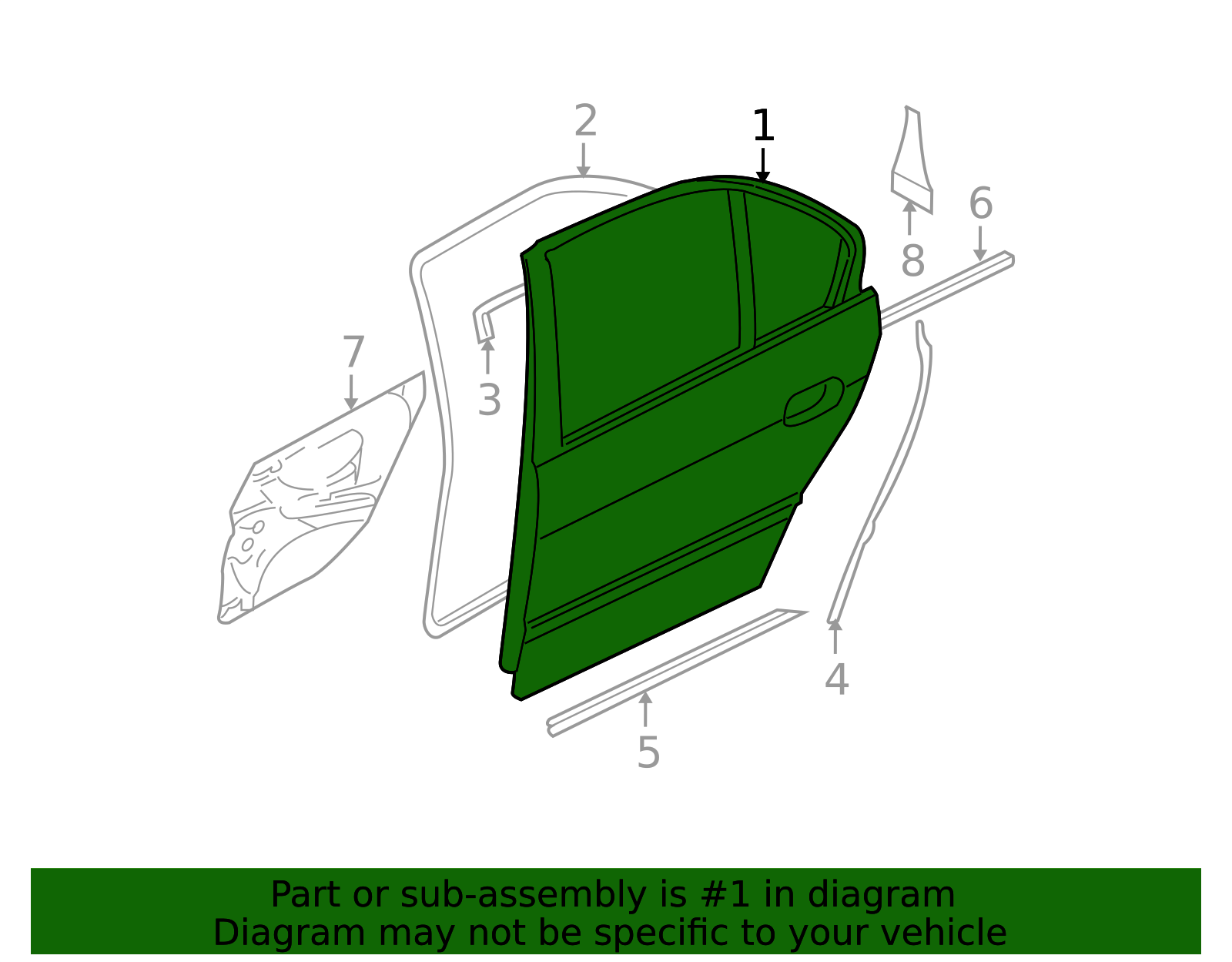 Genuine BMW 41-52-8-266-722 | Door Shell | FREE Shipping on Most Orders ...