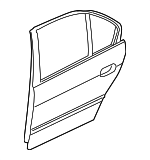 41528266721 - Body: Door Shell for BMW: 525i, 528i, 530i, 540i, M5 Image