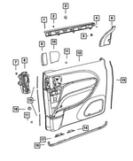 5XR76DX9AA - Interior Trim: Window Shade Hook for Mopar Image image