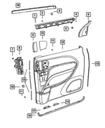 5XR76DX9AA - Interior Trim: Window Shade Hook for Mopar Image
