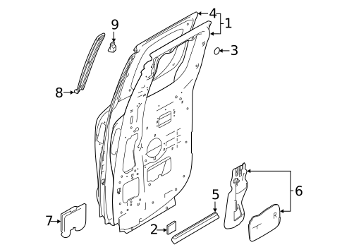 Door & Components for 2018 Nissan TITAN XD #1