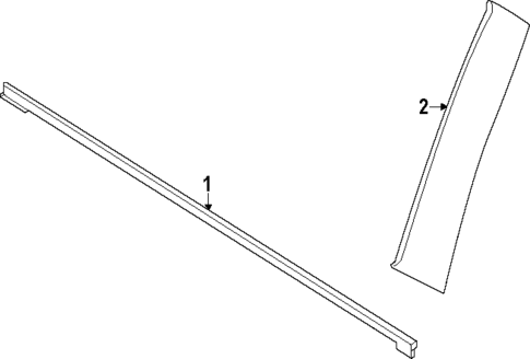 Exterior Trim - Front Door for 2024 Ford Ranger #0