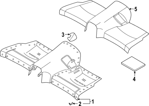 Rear Seat Components for 2023 Porsche 911 #1