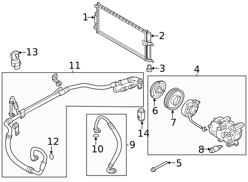 A/C Accumulator/Receiver Drier for 2023 Hyundai Elantra N #0