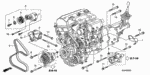 957011008008 - Engine: BOLT, FLANGE (10X80) for Honda Image
