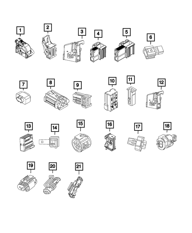 68600721AA - Electrical: Electrical Connector for Mopar Image