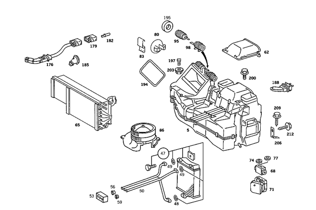 1268300572 - Heating and Ventilation: Temperature Sensor for Mercedes-Benz: 280SE, 300SE, 300SEL, 380SE, 380SEC, 380SEL, 560SEC, 560SEL Image image