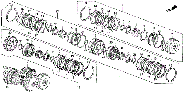 AT Clutch for 1988 Acura Integra #0