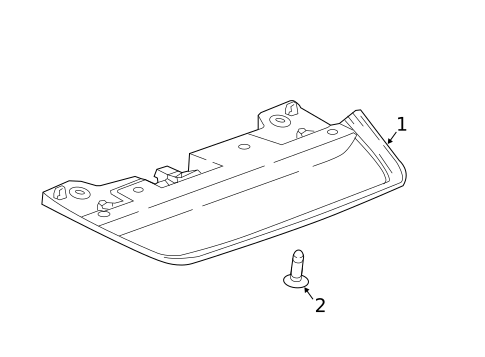 High Mounted Stop Lamp for 2017 Buick LaCrosse #0