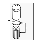 6L115401D - Engine: Oil Filter Housing for Audi Image