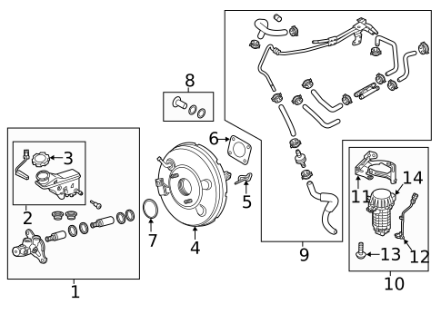 Master Cylinder - Components On Dash Panel for 2020 Kia Sportage #0
