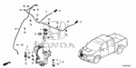 76838SZAA30 - Electrical/Exhaust/Heater/Fuel: CLIP, WASHER TUBE for Honda Image image