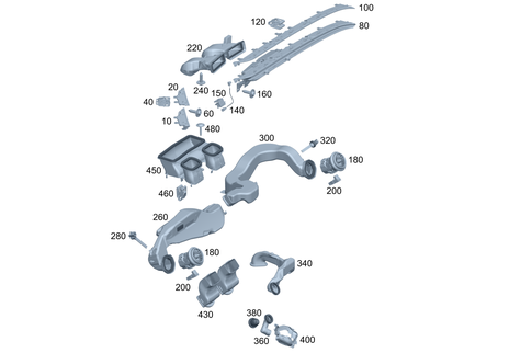 Air Ducting for 2025 Mercedes-Benz EQE AMG SUV #0