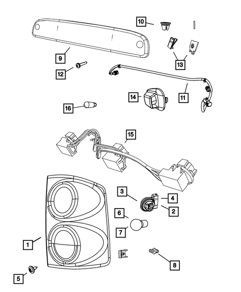 Lamps-Interior and Exterior for 2009 Dodge Dakota #1