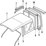 78310830844JF - Body: Top Assembly for Suzuki Image