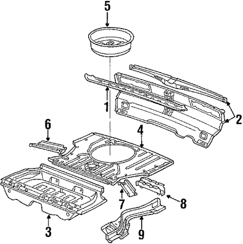Rear Body for 1985 Volkswagen Quantum #0