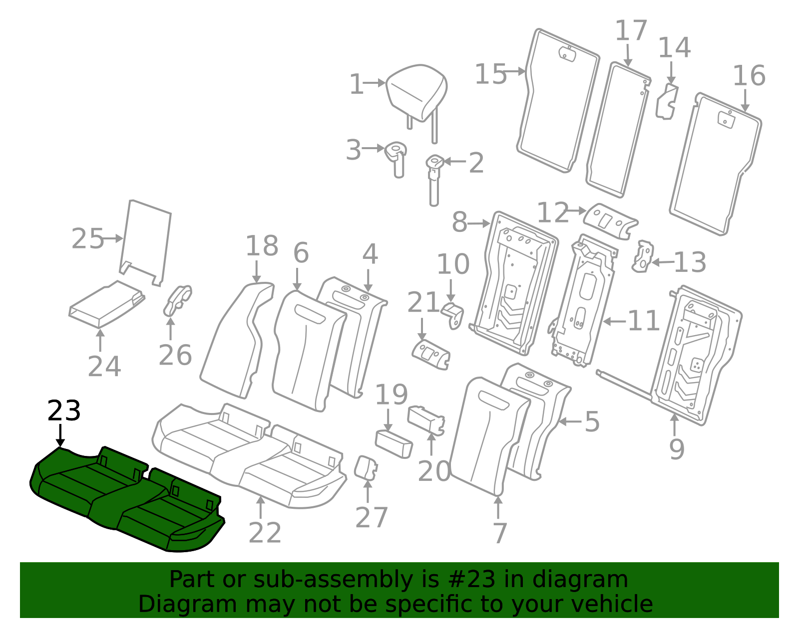 52-20-7-384-302 - Cushion Cover 2015-2020 BMW | BMWPartsDirect.com